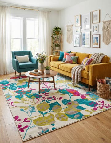Ivory Azalea Rug