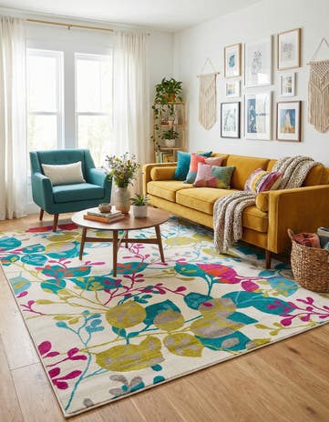 Ivory Azalea Rug