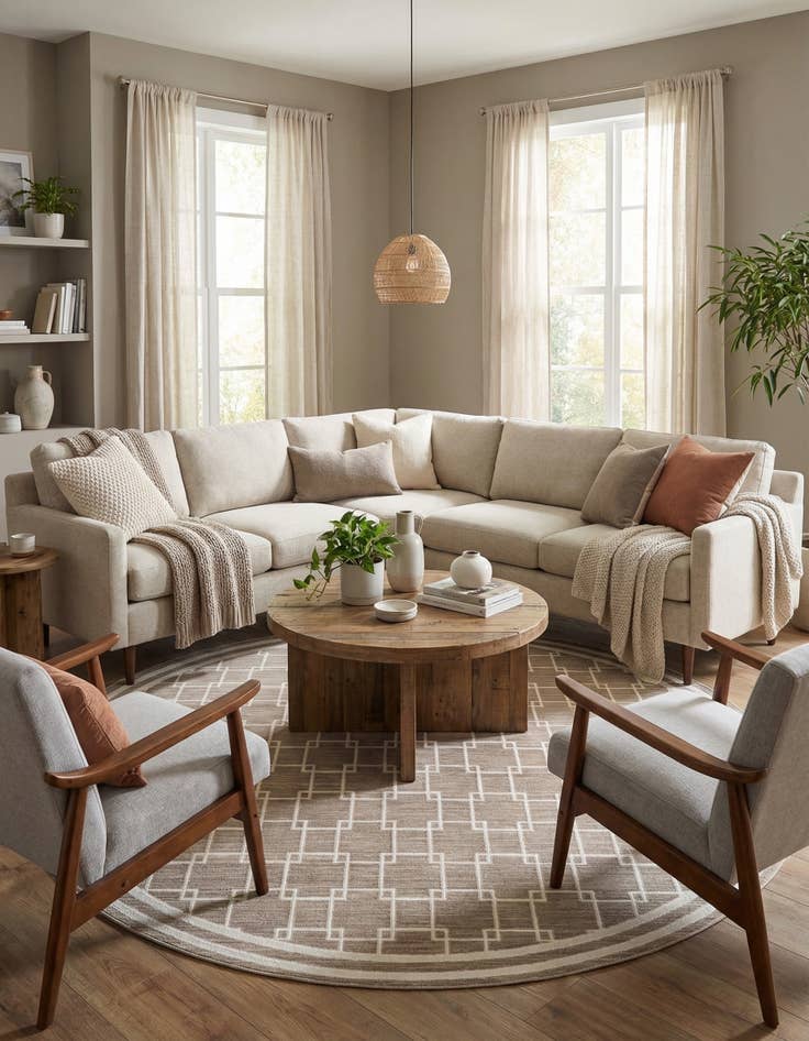 Detail image of Jill Zarin 7' 10 x 7' 10 Metropolitan Uptown Round Rug