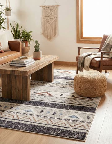 4' x 6' Eco Southwestern Rug