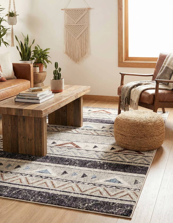 Detail image of 4' x 6' Eco Southwestern Rug