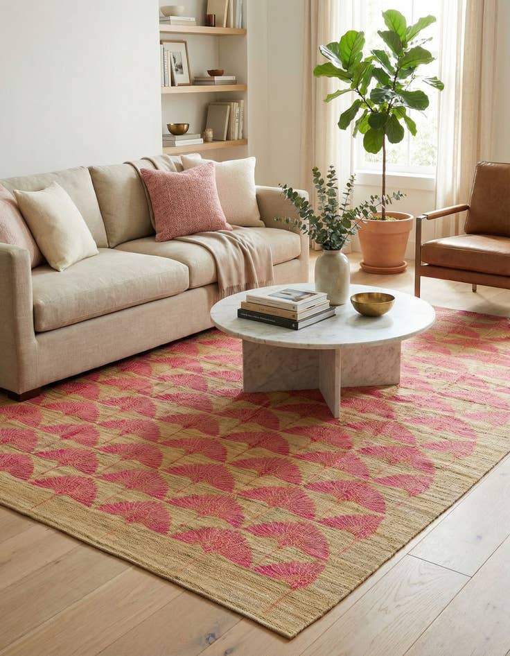 Detail image of 7' 3 x 9' 10  Hand Woven Kilim Modern Wool Rug