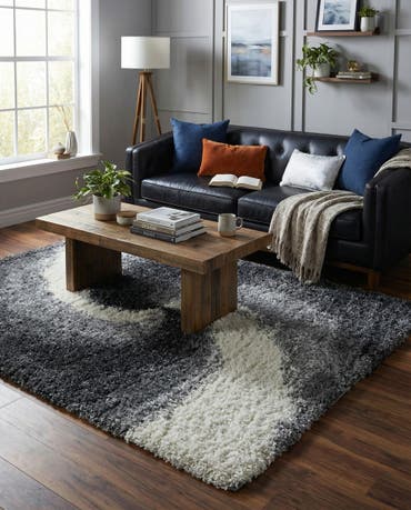  9' 10 x 13' Soft Touch Shag Rug