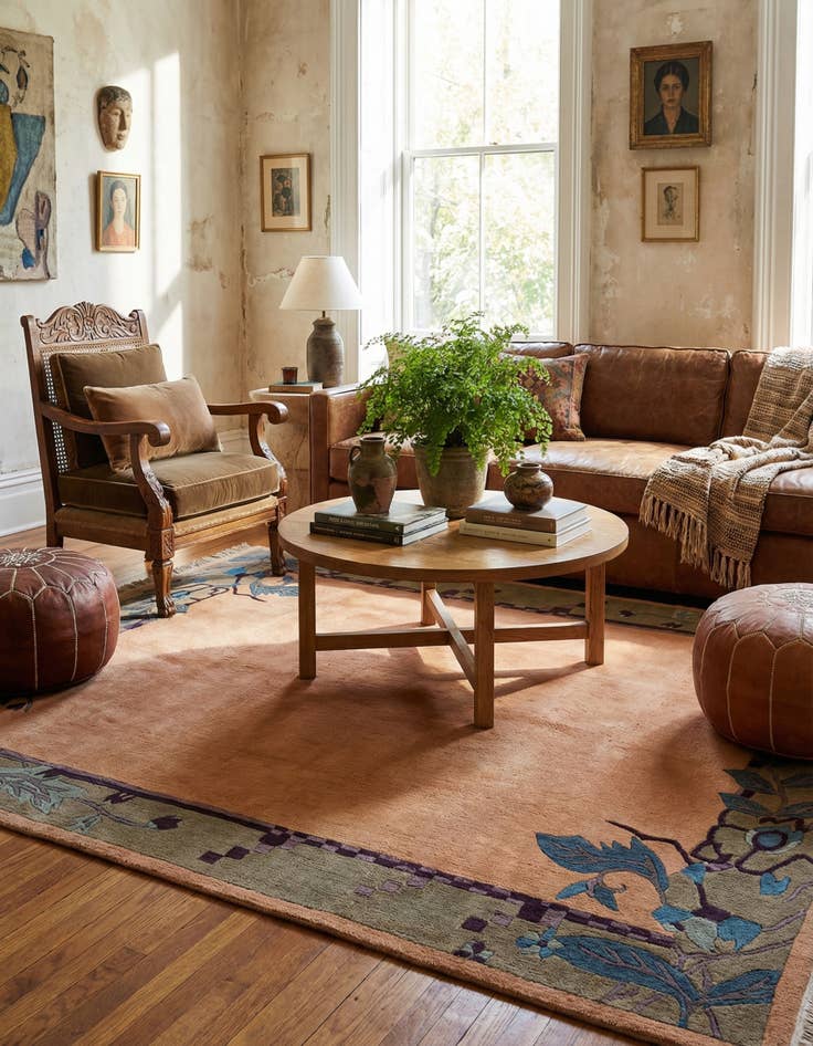 Detail image of  6' 5 x 9' 4  Hand Knotted Nepal Wool Rug