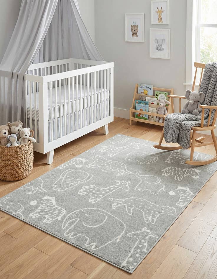 Detail image of 5' x 7' Whimsy Kids Rug