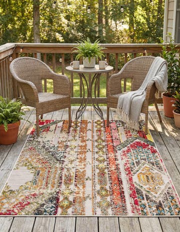 4' x 6' Easy-Clean Casablanca Indoor / Outdoor Rug