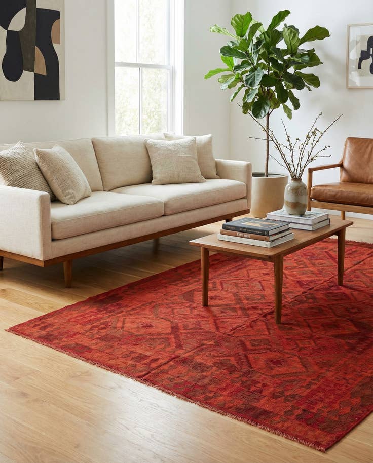 Detailansicht von 150cm x 250cm Handgewebt Kilim Modern Wolle Teppich
