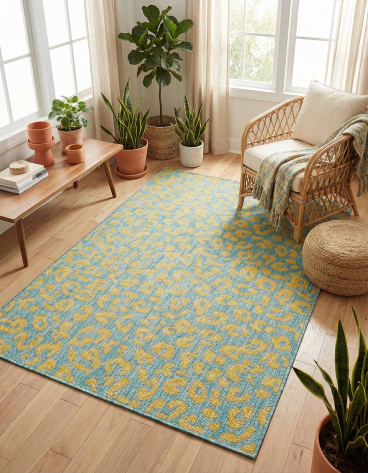 Detail image of 4' x 6' Easy-Clean Safari Indoor / Outdoor Rug