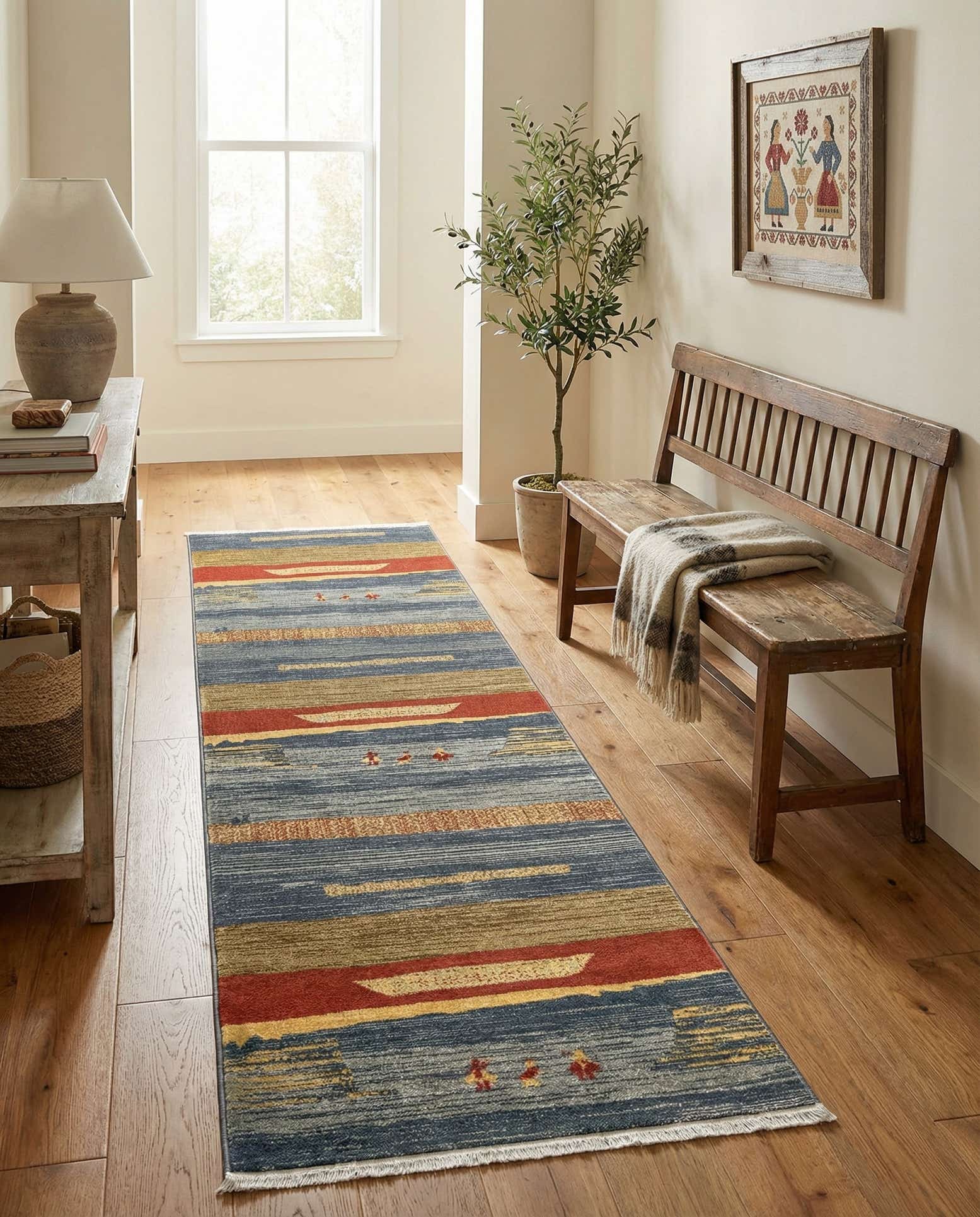 2' 7 x 10' Kashkuli Gabbeh Runner Rug