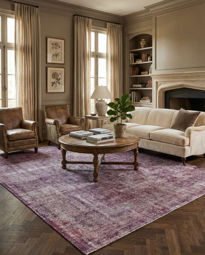 6' 6 x 9' 7 Hand Knotted Ultra Vintage Persian Wool Rug