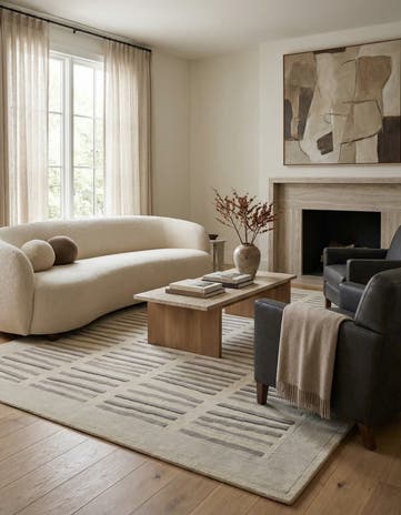 5' x 6' 6 Hand Knotted Nepal Wool Rug
