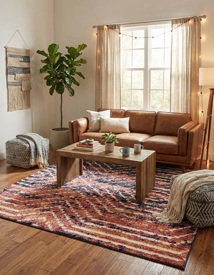 Detail image of  5' 3 x 5' 3 Tagine Square Rug