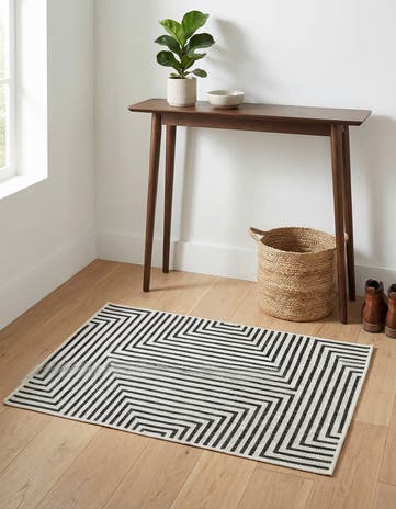 2' x 3' Easy-Clean Modern Indoor / Outdoor Rug