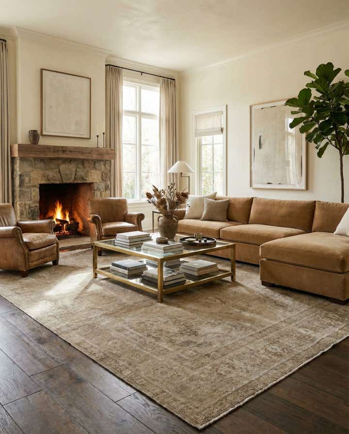 9' 7 x 12' 8 Hand Knotted Ultra Vintage Persian Wool Rug