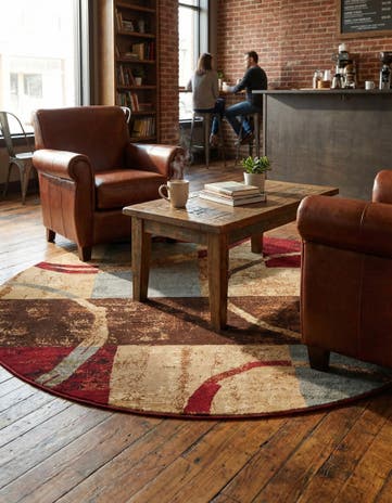 Cafe Round Rug