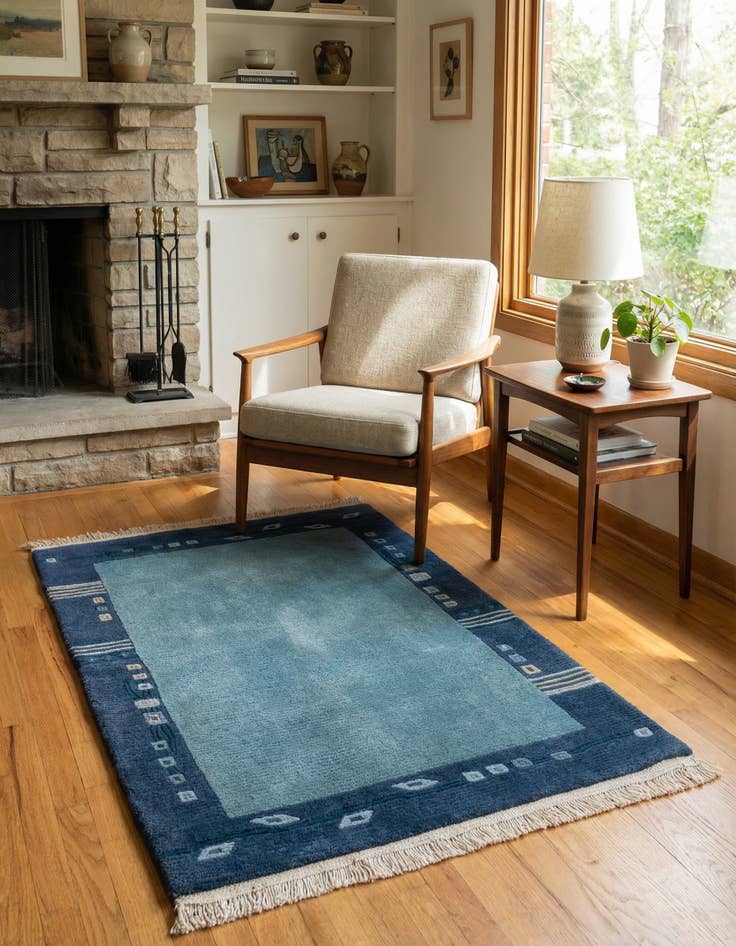 Detail image of  2' 1 x 3' 3  Hand Knotted Tibet Wool Rug