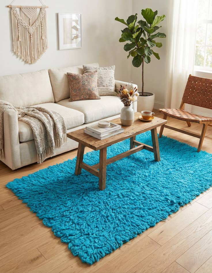 Detail image of  3' x 5' 3  Hand Knotted Moroccan Wool Rug