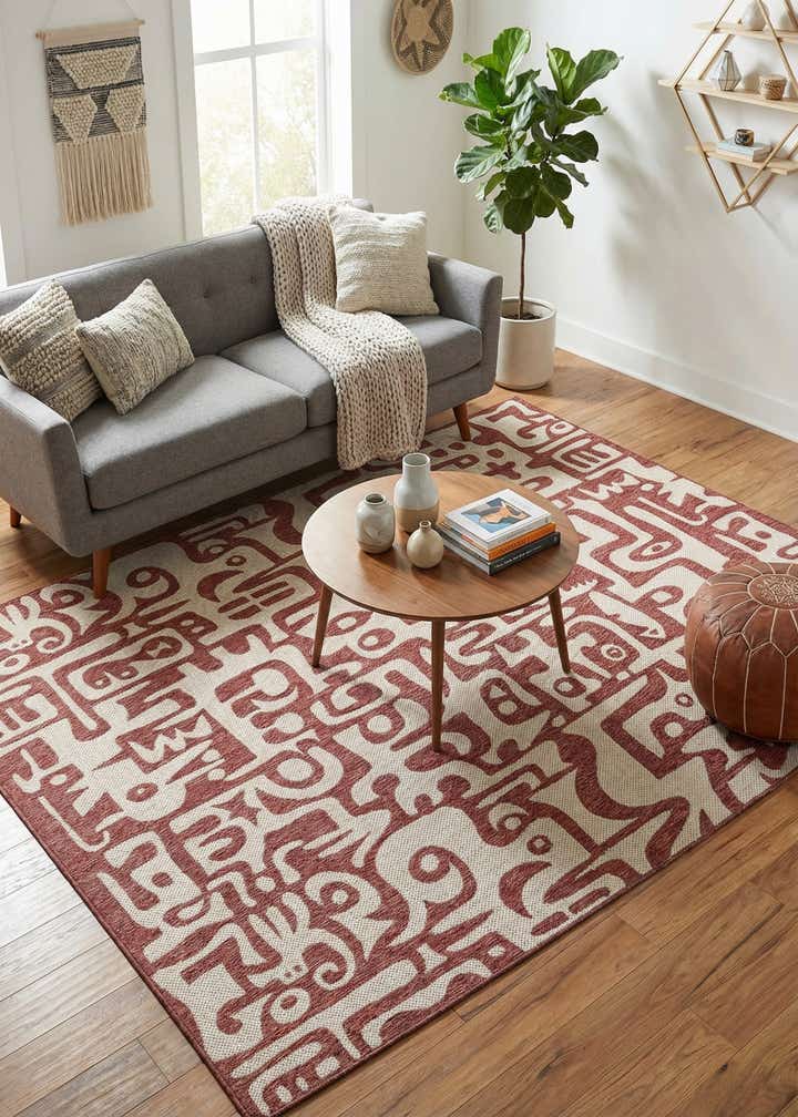 7' 10 x 10' Easy-Clean Modern Indoor / Outdoor Rug