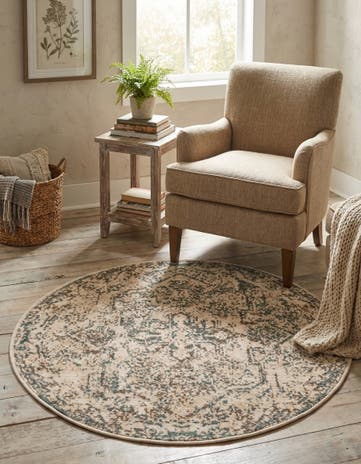 3' 3 x 3' 3 Mojave Round Rug