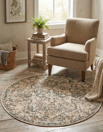 3' 3 x 3' 3 Mojave Round Rug