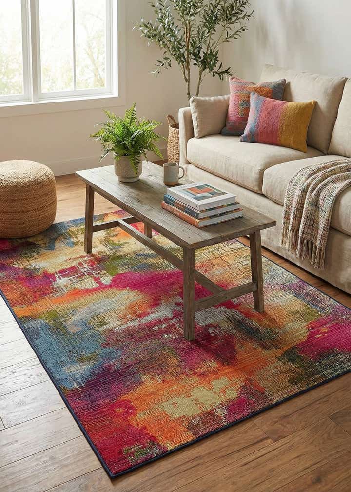 4' x 6' Easy-Clean Modern Indoor / Outdoor Rug