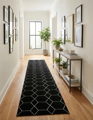 3' 3 x 16' 5 Lattice Frieze Runner Rug