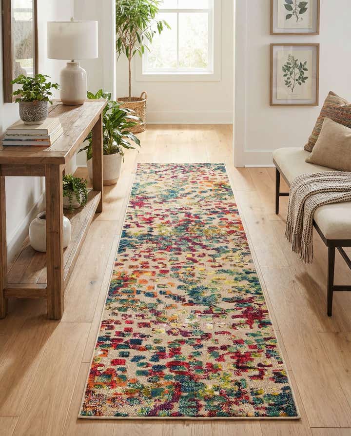 2' 7 x 12' Easy-Clean Casablanca Indoor / Outdoor Runner Rug