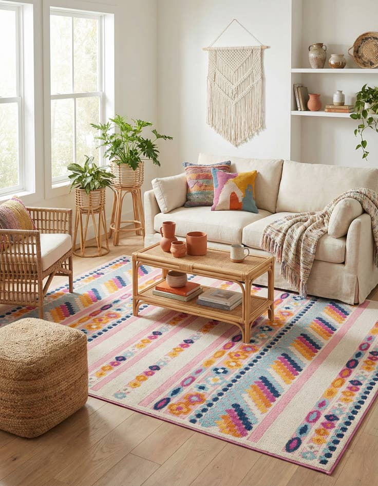 Detail image of 7' 10 x 10'  Washable Aruba Indoor / Outdoor Rug