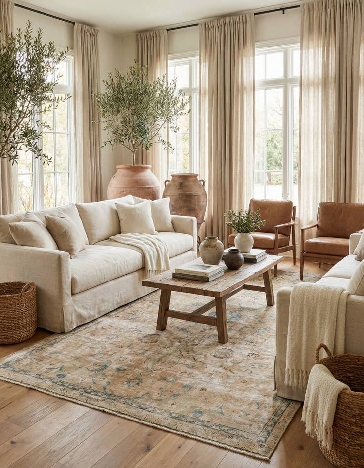 Detail image of 5' 7 x 9' 6  Hand Knotted Ultra Vintage Persian Wool Rug