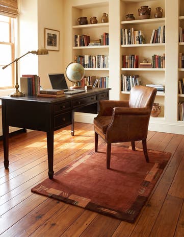 2' 4 x 4' 6 Hand Knotted Nepal Wool Rug