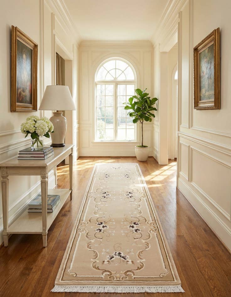 Detail image of 2' 9 x 9' 7  Hand Knotted Darya Wool Runner Rug