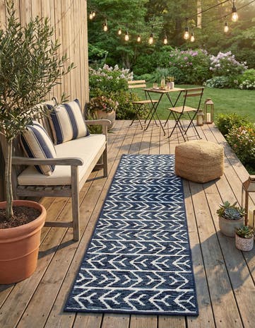 2' 7 x 12' Easy-Clean Sabrina Soto Aston Indoor / Outdoor Runner Rug