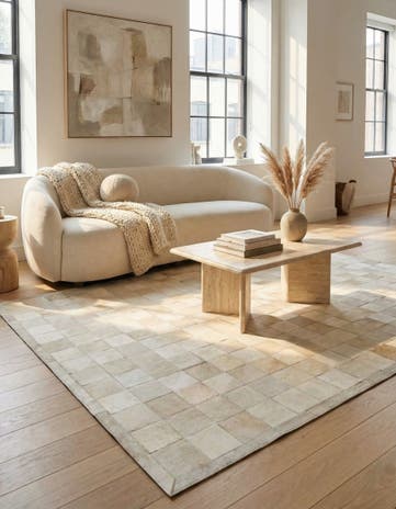 5' 1 x 7' 11 Cowhide - Patchwork Rug