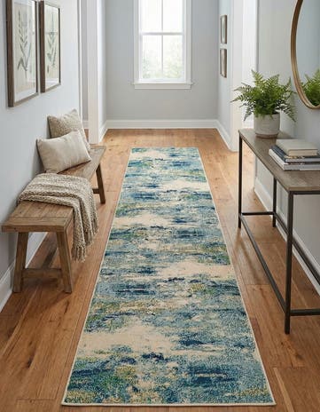 2' 7 x 10' Washable Theia Runner Rug