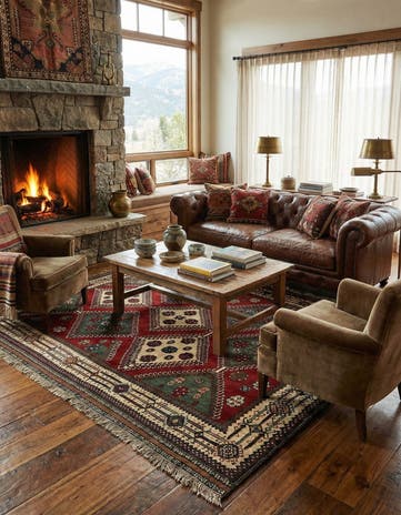 5' 3 x 8' 6 Ghashghai Wool Rug