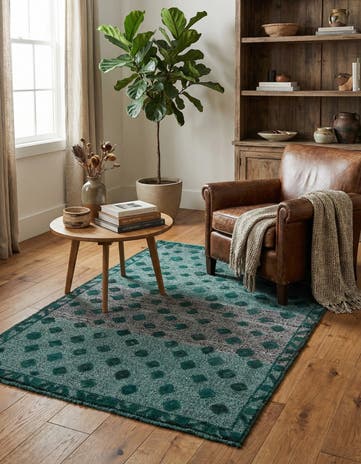4' 8 x 6' 6 Hand Knotted Darya Wool Rug