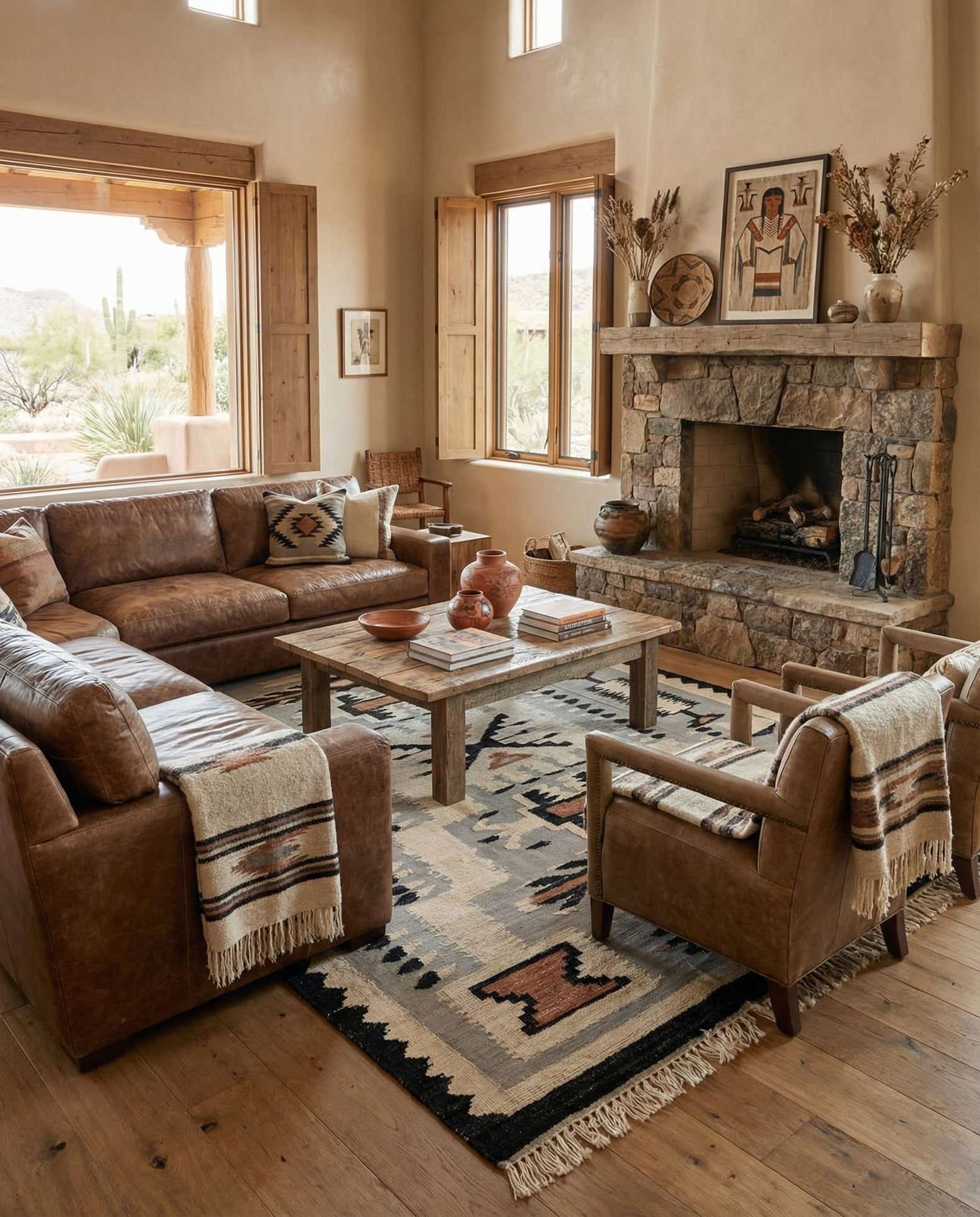 8' x 10' 6 Hand Knotted Darya Wool Rug