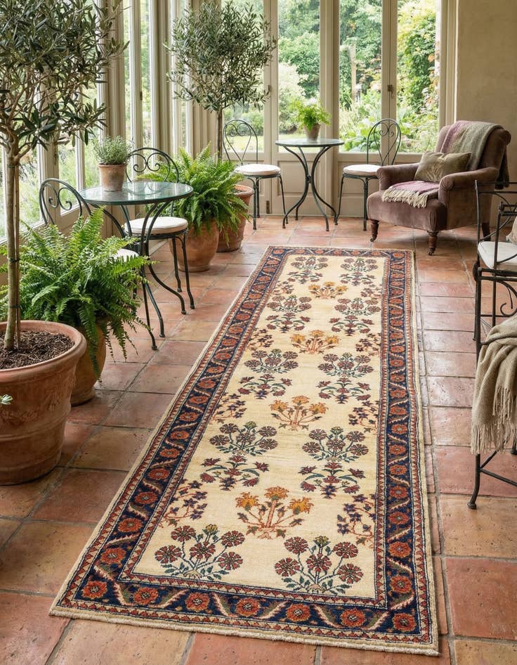 Detail image of 2' 9 x 9' 11 Luribaft Wool Runner Rug