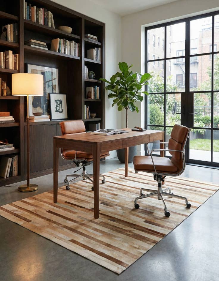 Detail image of 5' 4 x 7' 6 Cowhide Rug