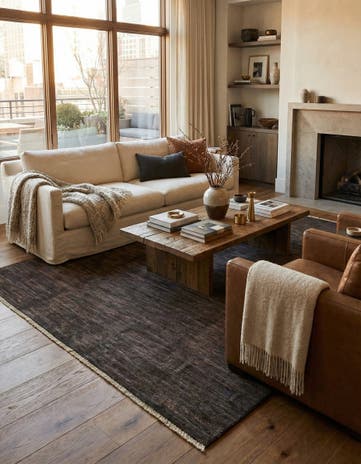 6' 6 x 9' 7 Hand Knotted Modern Ziegler Rug