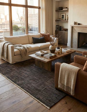 6' 6 x 9' 7 Hand Knotted Modern Ziegler Rug