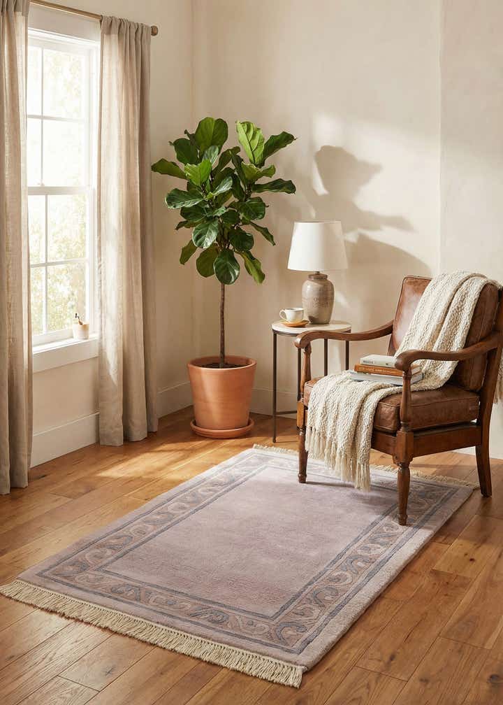 3' 2 x 5' 3 Hand Knotted Tibet Wool Rug