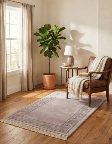 3' 2 x 5' 3 Hand Knotted Tibet Wool Rug