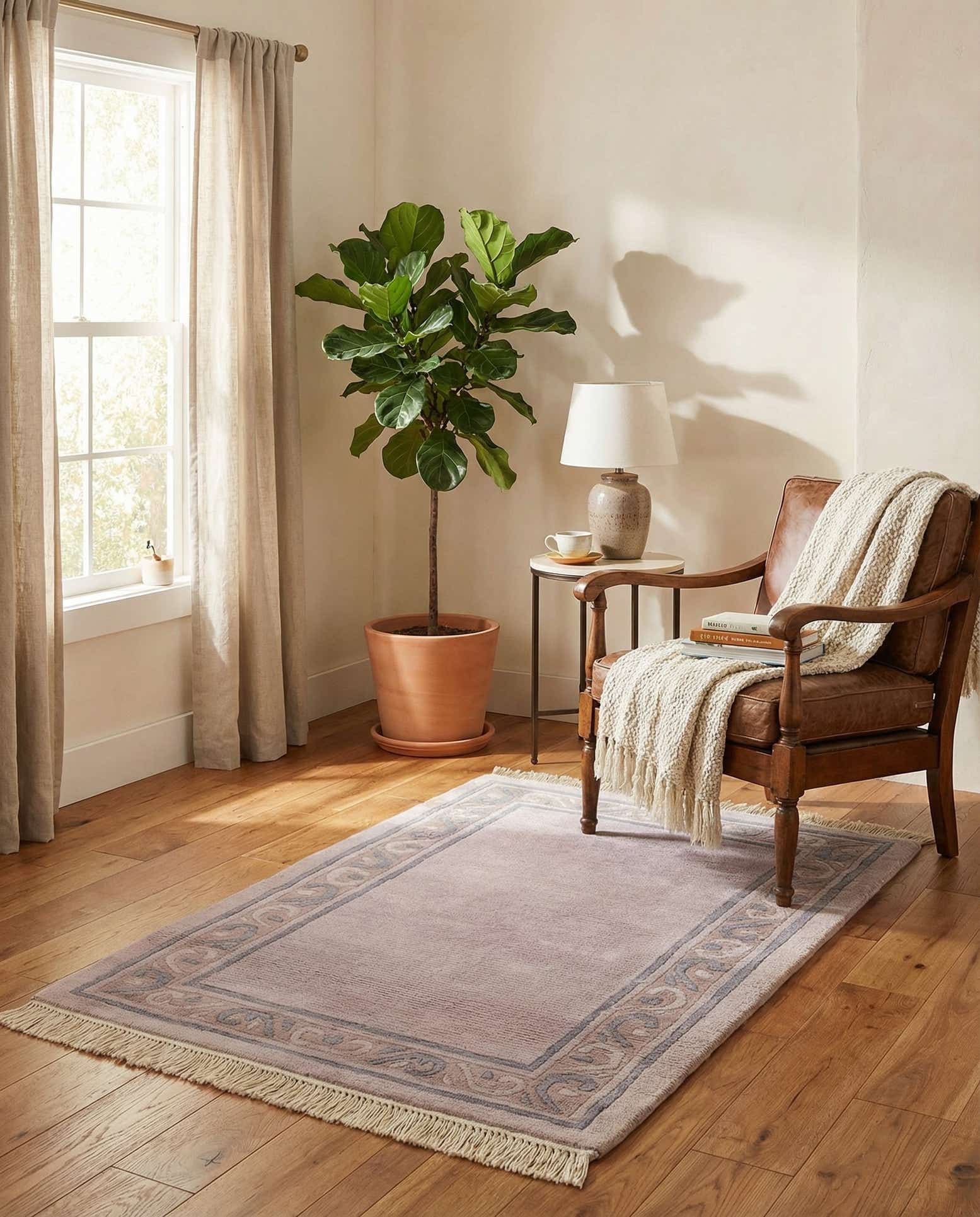 3' 2 x 5' 3 Hand Knotted Tibet Wool Rug