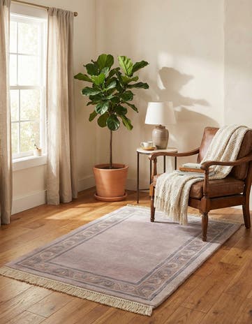 3' 2 x 5' 3 Hand Knotted Tibet Wool Rug