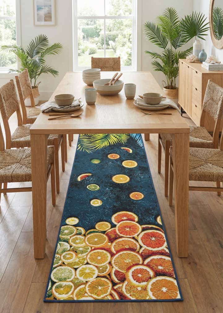 2' 7 x 10' Easy-Clean Coastal Indoor / Outdoor Runner Rug
