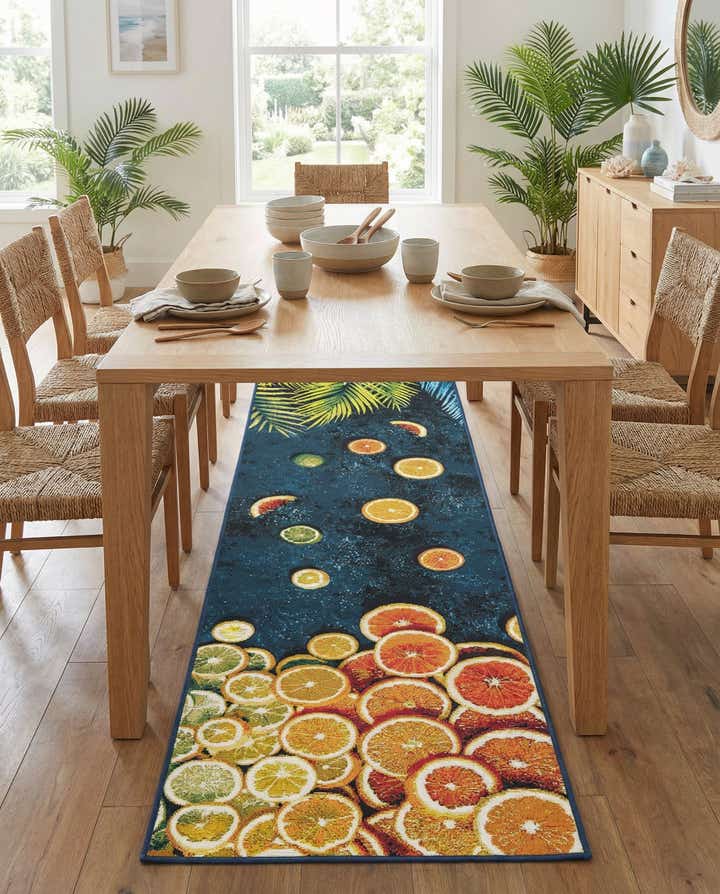 2' 7 x 10' Easy-Clean Coastal Indoor / Outdoor Runner Rug