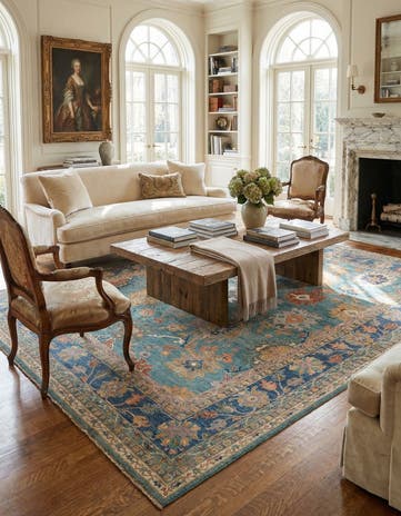 11' 11 x 14' 10 Hand Knotted Oushak Rug