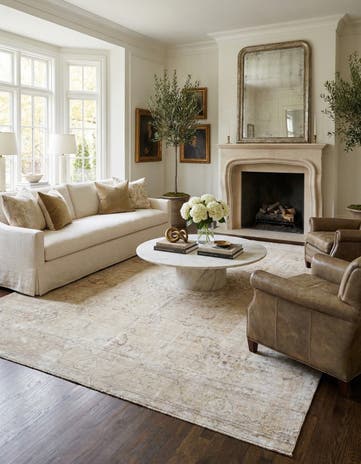 9' 5 x 12' 9 Hand Knotted Ultra Vintage Persian Wool Rug