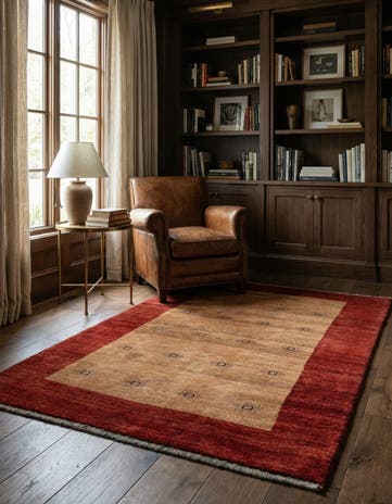 4' 2 x 6' 3 Gabbeh Rug
